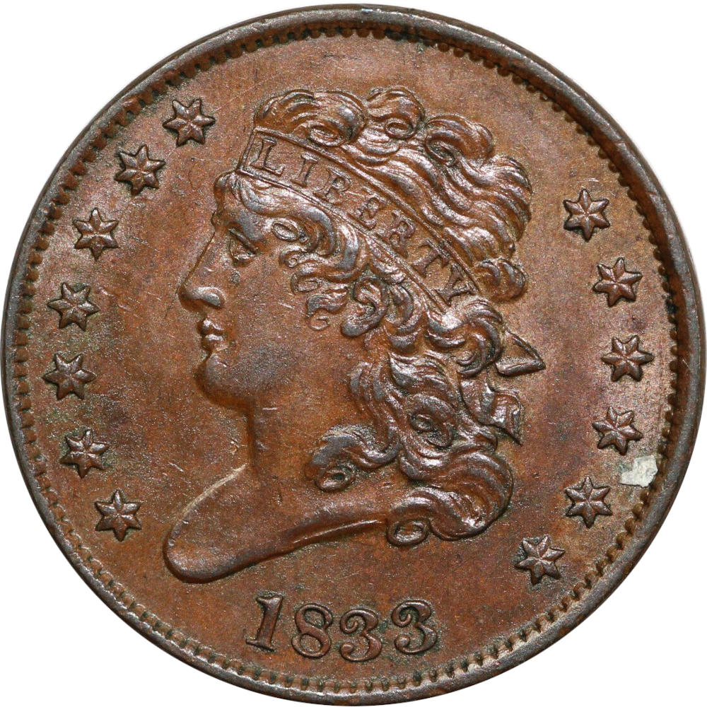 1833-1/2c-Classic-Head-Half-Cent-#5